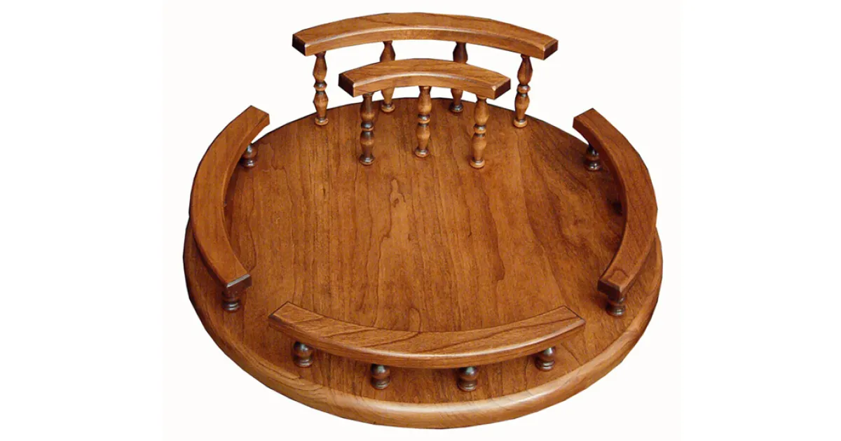 12 & 16" Lazy Susan, Napkin Holder Amish Furniture Factory